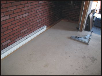 Garage Floor Before the Pro Garage Floor Covering.